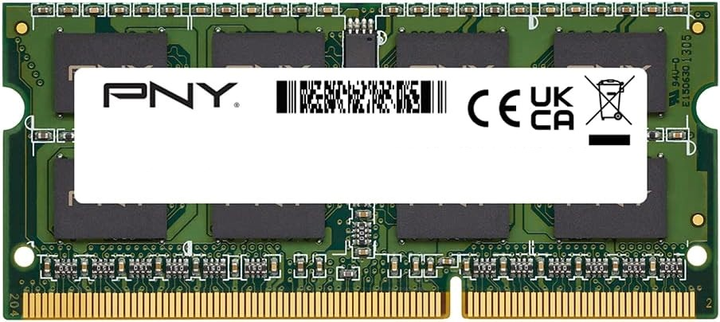 Pamięć PNY SODIMM DDR3-1600 8192MB PC3-12800 (SOD8GBN12800/3L-SB) - obraz 1