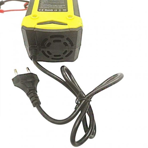 Зарядное устройство для аккумуляторов UKC 12V 6A от 4AH-100AH Желтый с черным - изображение 4