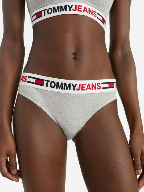 Трусики бразиліана жіночі Tommy Hilfiger Jeans UW0UW03527P61 S Сірі (8720641922890) - зображення 1