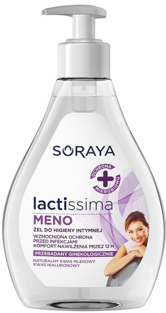 Гель для інтимної гігієни Soraya Lactissima Meno для жінок в період менопаузи 300 мл (5901045061146) - зображення 1