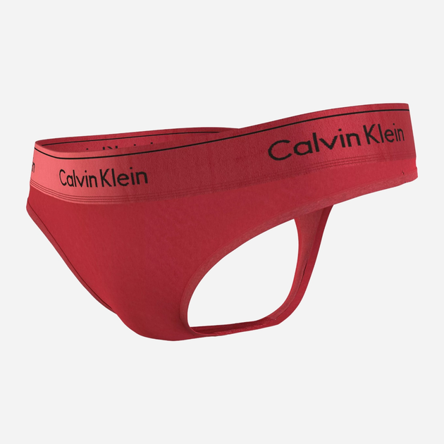 Majtki stringi damskie bawełniane Calvin Klein Underwear 000QF7449EXAT M Czerwone (8720108837521) - obraz 2
