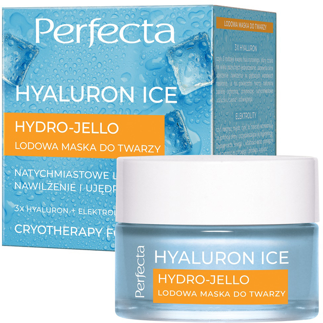 Maska do twarzy Perfecta Hyaluron Ice Hydro-Jello lodowa 50 ml (5900525081698) - obraz 1