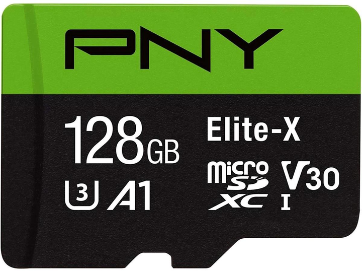Карта пам'яті PNY Elite-X microSDXC 128GB Industrial Class 10 UHS-I V30 A1 + SD-adapter (P-SDU128U3WX-GE) - зображення 1