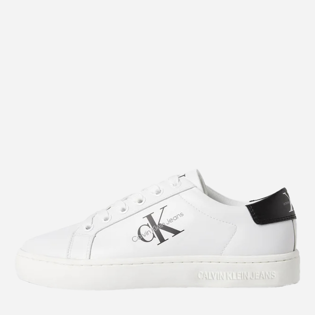 Sneakersy damskie skórzane Calvin Klein Jeans YW0YW01269 YBR 39 (8.5US) Białe (8720108602747) - obraz 3