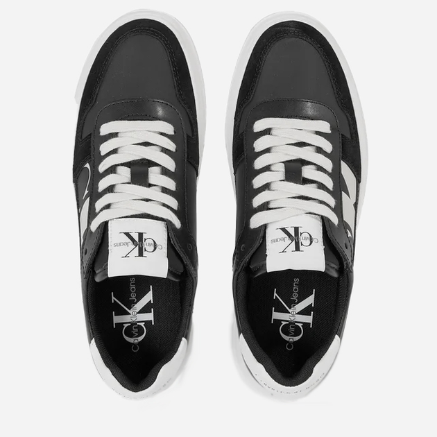 Sneakersy damskie skórzane Calvin Klein Jeans YW0YW01227 01D 37 (6.5US) Czarne (8720108630054) - obraz 4
