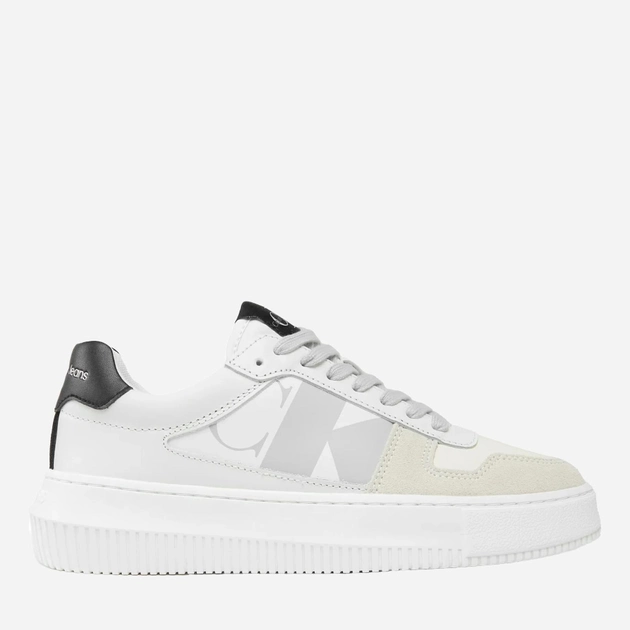 Sneakersy damskie na platformie Calvin Klein Jeans YW0YW01046 03A 37 (6.5US) Białe (8720109057959) - obraz 1