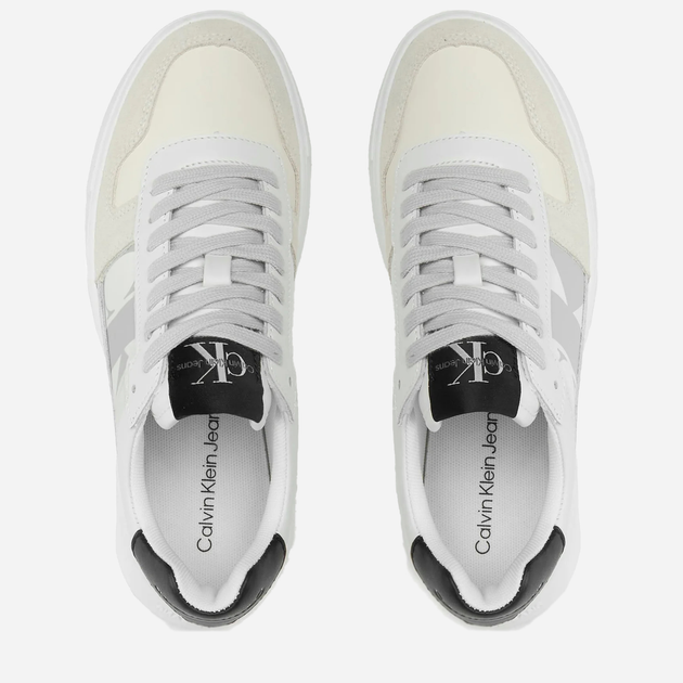 Sneakersy damskie Calvin Klein Jeans YW0YW01046 03A 37 (6.5US) Białe (8720109057959) - obraz 4