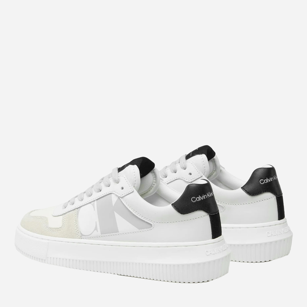 Sneakersy damskie Calvin Klein Jeans YW0YW01046 03A 37 (6.5US) Białe (8720109057959) - obraz 5