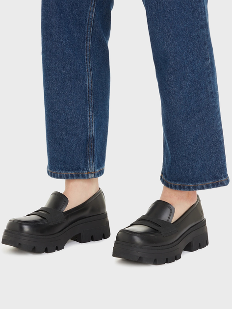 Loafersy damskie Calvin Klein Jeans YW0YW01120 0GT 39 (8,5US) Czarne (8720108623391) - obraz 2