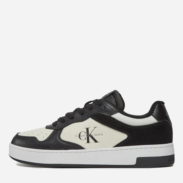 Sneakersy męskie skórzane Calvin Klein Jeans YM0YM00783 00W 44 (11US) Czarny/Biały (8720108629553) - obraz 3