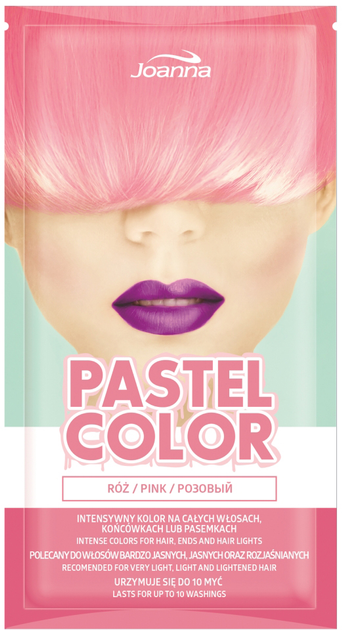 Фарбувальний шампунь Joanna Pastel Color Рожевий 35 г (5901018017446) - зображення 1