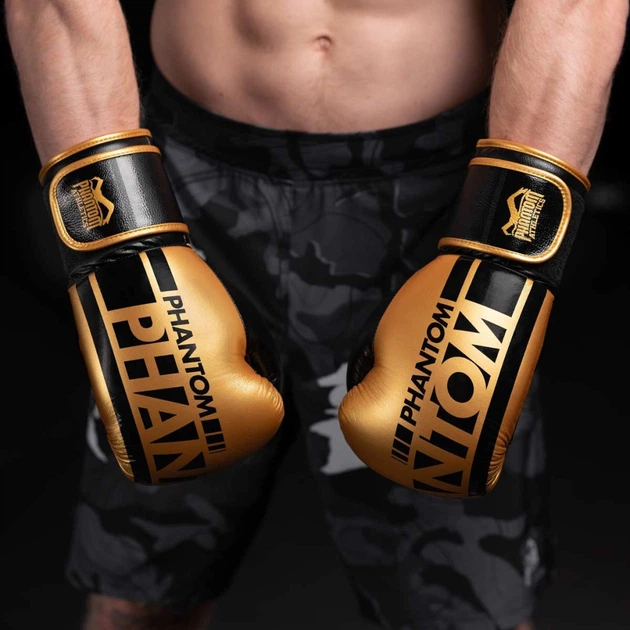 Боксерські рукавички Phantom APEX Elastic Gold 14oz (PHBG2215-14) - зображення 6