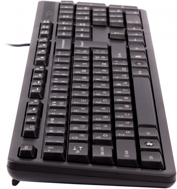 Клавіатура дротова A4Tech KK-3 USB Black - зображення 3