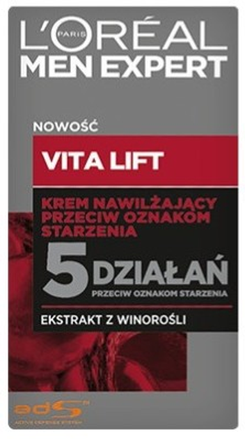 Krem nawilżający L'Oreal Paris Men Expert Vita Lift 5 przeciw starzeniu 50 ml (3600522021483) - obraz 1