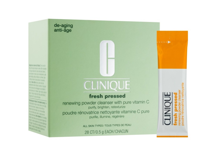 Порошок для очищення обличчя Clinique Fresh Pressed Renewing Powder Cleanser With Pure Vitamin C розчинний пакетик 28 x 0.5 г (20714838461) - зображення 1