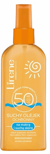 Suchy olejek ochronny Lirene SPF 50 150 ml (5900717317826) - obraz 1