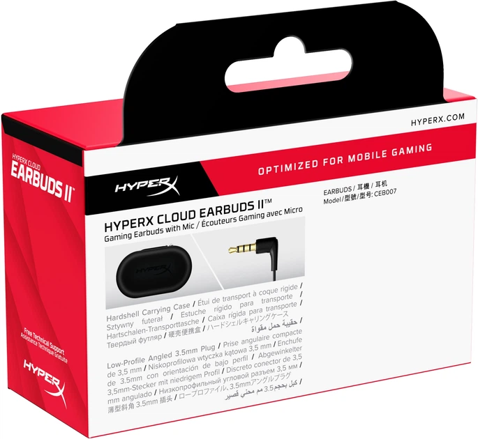 Słuchawki HyperX Cloud Earbuds II Czarny (196786923265) - obraz 8