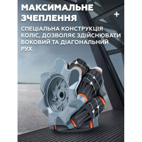 Машинка на пульті радіокерування повнопривідна двостороння Stunt Elf Унікальна трюкова Машинка-Перевертень розворот 360 Чорна - зображення 7