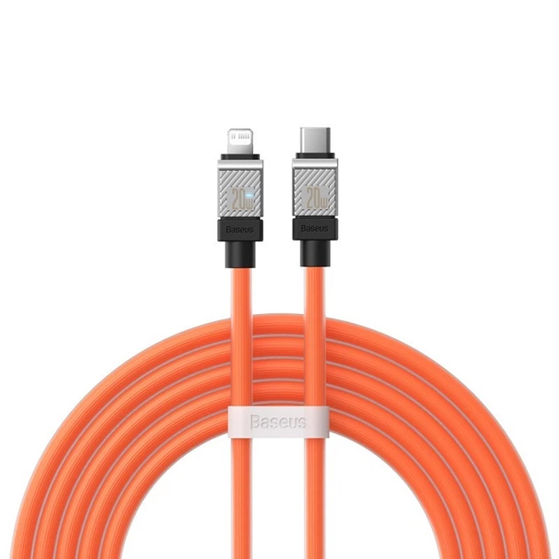 Кабель для швидкого заряджання телефону Baseus CoolPlay Series Type-C to Lightning 20W 2m Cable Orange - Фото 1 Кабель для швидкого заряджання телефону Baseus CoolPlay Series Type-C to Lightning 20W 2m Cable Orange - зображення 1