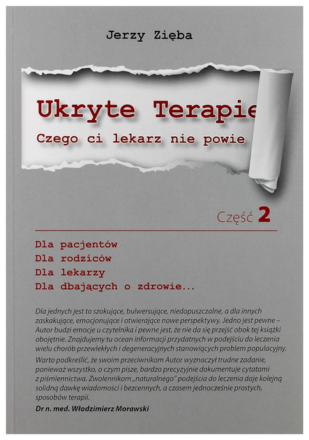 Ukryte terapie. Czego ci lekarz nie powie Część 2 - Jerzy Zięba (9788394513030) - obraz 1