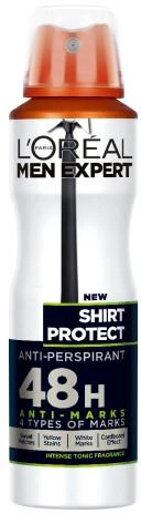 Antyperspirant L'Oreal Paris Men Expert Shirt Protect spray 150 ml (3600523596072) - obraz 1