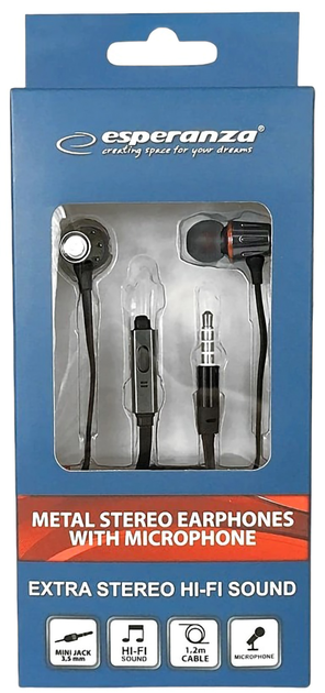 Słuchawki Esperanza Graphite red (EH203KR) - obraz 3