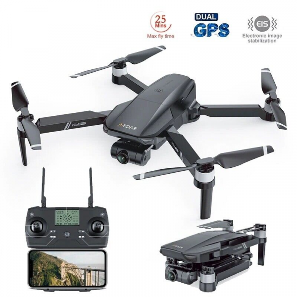 Квадрокоптер JJRC X19 дрон з камерою 4K, FPV, GPS, БК, дальність польоту до 1 км, час до 25 хвилин - зображення 2
