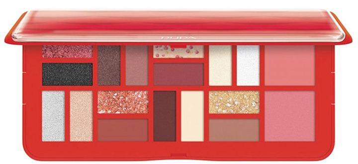 Палетка тіней до повік Pupa Milano 3D Effects Design L Eyeshadow Palette Red 20 г (8011607371488) - зображення 1