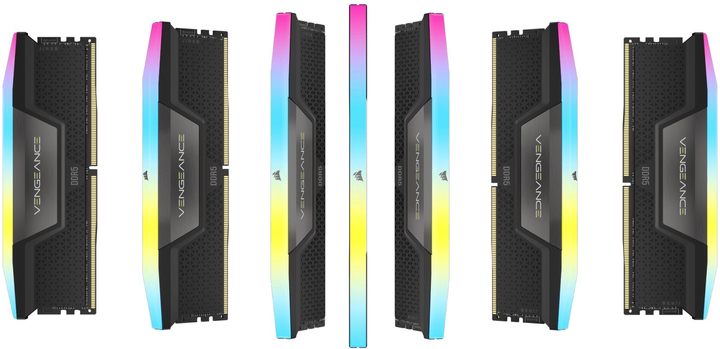 Pamięć Corsair DDR5-6000 32768MB PC5-48000 (Kit of 2x16384) Vengeance RGB Black (CMH32GX5M2E6000C36) - obraz 3