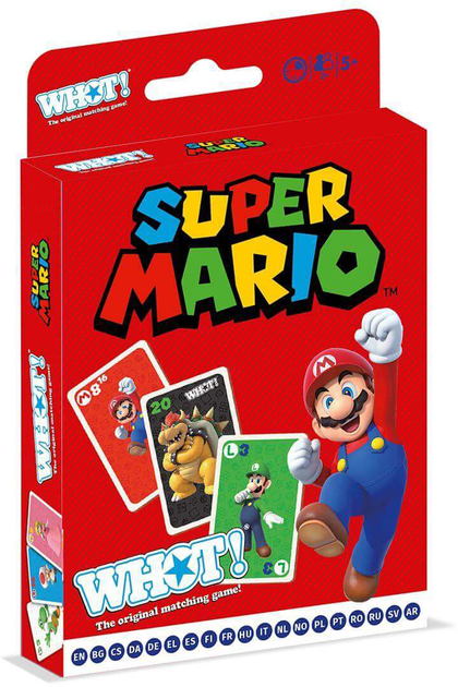 Настільна гра Winning Moves Whot! Super Mario (5036905048613) - зображення 1