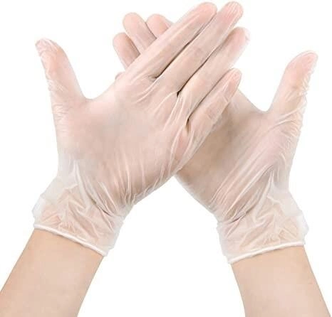 Перчатки виниловые одноразовые нестерильные без пудры M&T Displays Viper размер M 100 шт - 50 пар Белые - изображение 1