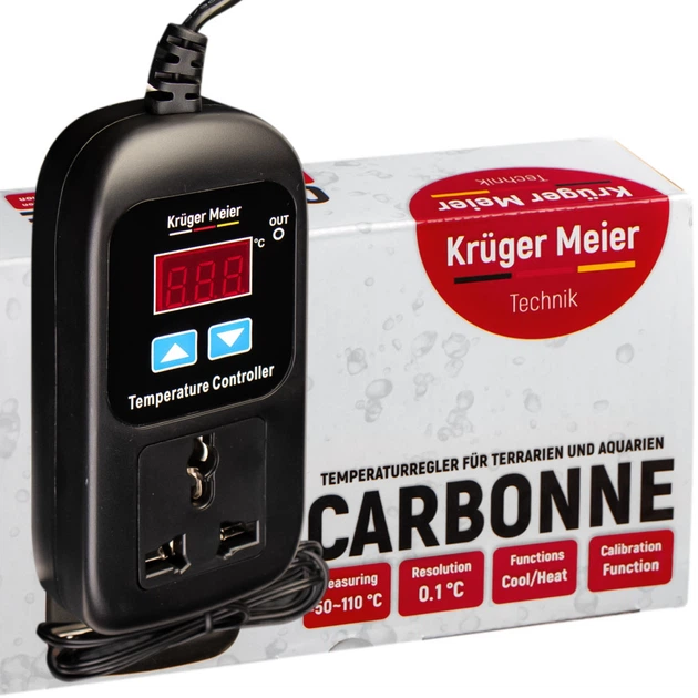 Цифровой термостат Kruger Meier Carbonne 1500Вт. для террариума - изображение 3