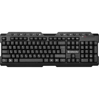 Клавиатура Defender Element hb-195 Wireless ukr Black (45189) - Фото 1 Клавиатура Defender Element hb-195 Wireless ukr Black (45189) - изображение 1