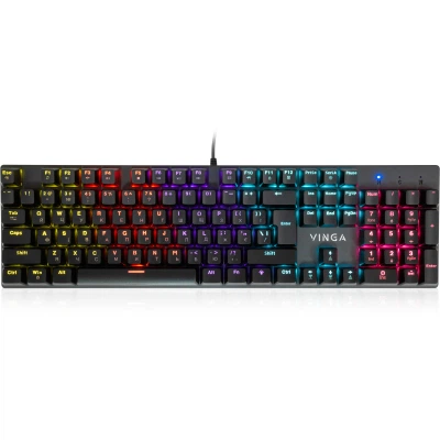 Клавиатура Vinga kbgm-101 led Red Switch usb Black (kbgm-101 Black