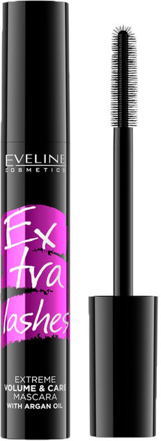 Потовщуюча туш для вій Eveline Cosmetics Extra Lashes Mascara Black 12 мл (5903416007920) - зображення 1