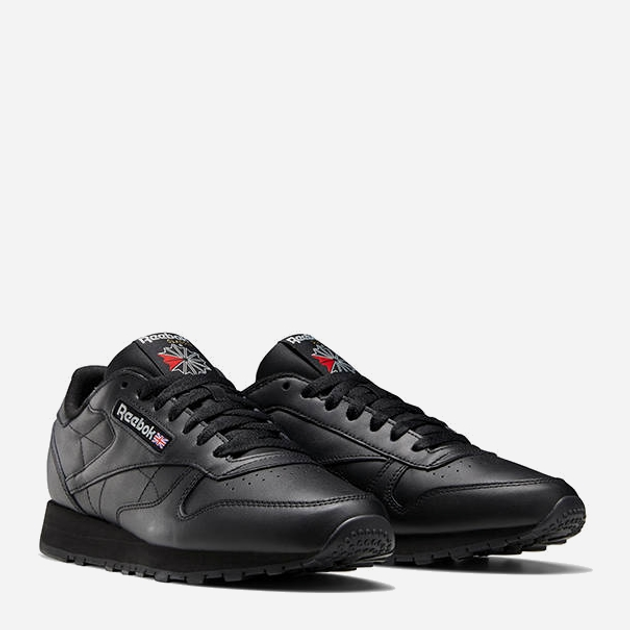 Чоловічі кросівки Reebok Classic Leather 100008494 50 (15US) 33 см Чорні (4065419128055) - зображення 2
