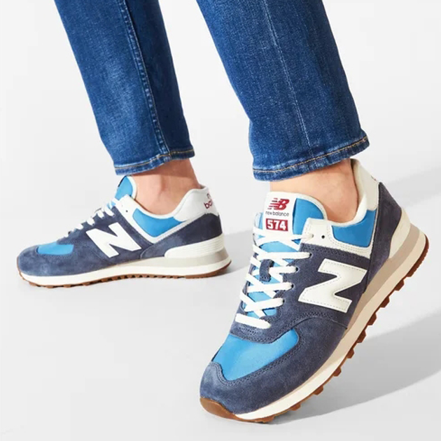 Buty sportowe męskie na platformie do kostki New Balance U574RA2 42 (8.5US) 26.5 cm Granatowe (196307517867) - obraz 2