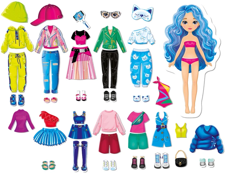 Магнітна одягалка Vladi Toys Wow Surprise Bloger (VT3210-12) - Фото 3 Магнітна одягалка Vladi Toys Wow Surprise Bloger (VT3210-12) - изображение 3