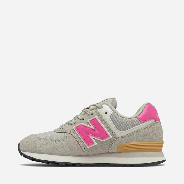 Дитячі кросівки для дівчинки New Balance 574 PC574ME2 33 Сірі (195173142210) - зображення 2