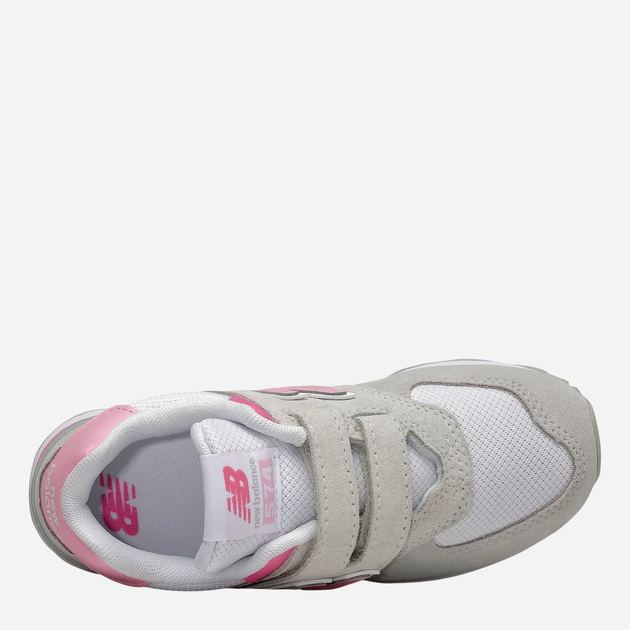 Дитячі кросівки для дівчинки New Balance 574 PV574SA2 33 Сірі (195173159331) - зображення 3