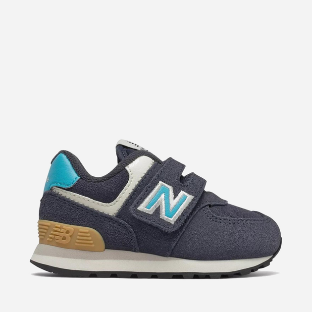 Дитячі шкіряні кросівки для хлопчика New Balance 574 IV574MS2 21.5 Темно-сині (195173119250) - зображення 1