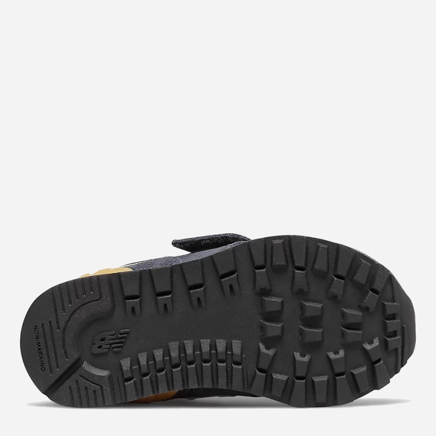 Buty sportowe chłopięce na rzepy New Balance 574 IV574MS2 23.5 Granatowe z jasnoniebieskim (195173119281) - obraz 4