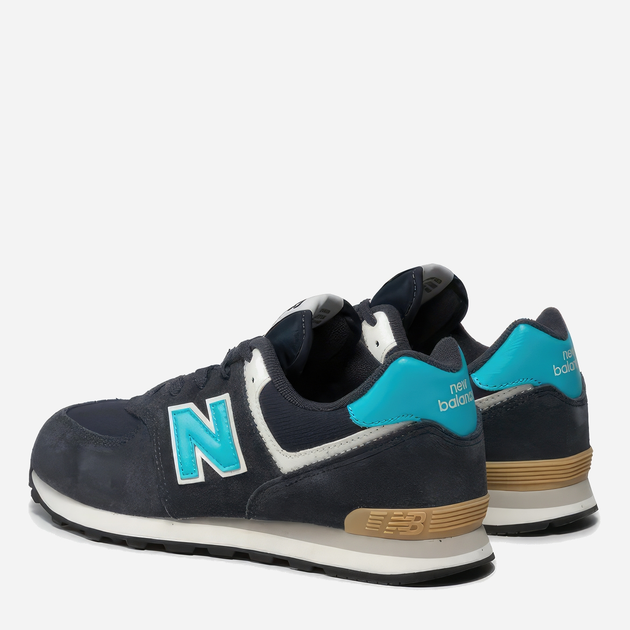 Підліткові кросівки для хлопчика New Balance 574 PC574MS2 35 Темно-сірі (195173141749) - зображення 4