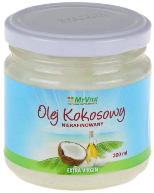 Olej kokosowy MyVita Extra Virgin Nierafinowany 200 ml (5905279123328) - obraz 2