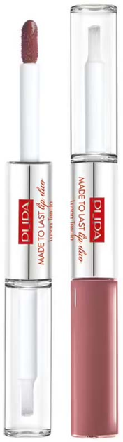 Szminka do ust i błyszczyk Pupa Milano Made To Last Lip Duo wodoodporna w płynie 010 2x4 ml (8011607255702) - obraz 1