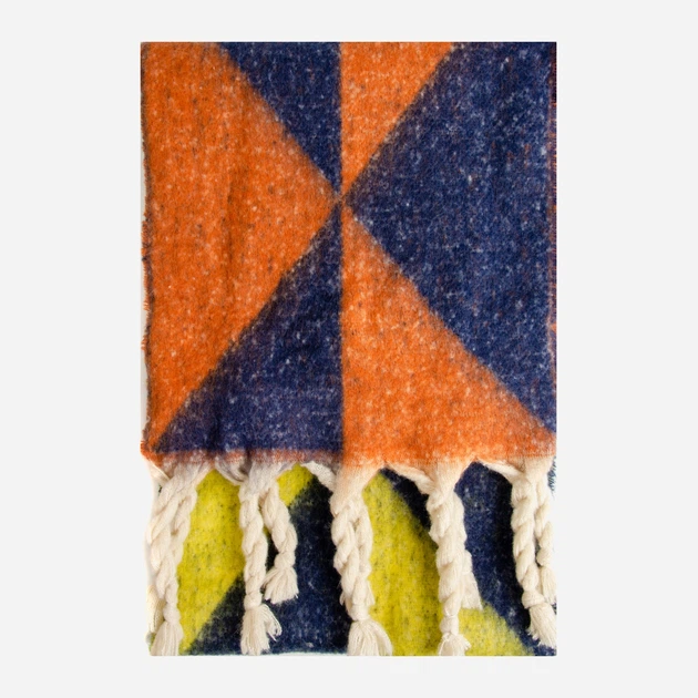 Палантин женский SumWin ПУШИН РОМБУС Теракот/лимонный/т.синий (32716-40-06) - Фото 2 Палантин женский SumWin ПУШИН РОМБУС Теракот/лимонный/т.синий (32716-40-06) - изображение 2