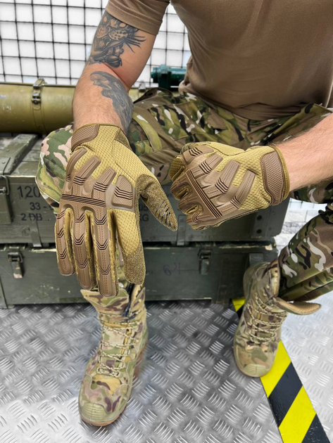 Тактичні рукавички M-Pact Tactical Gloves Coyote XL - изображение 1