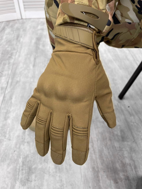 Тактичні зимові рукавички Tactical Gloves Coyote XXL - изображение 2
