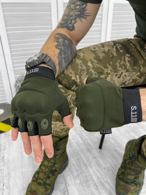 Тактичні рукавички M-Pact Tactical Gloves Elite Olive M - изображение 1