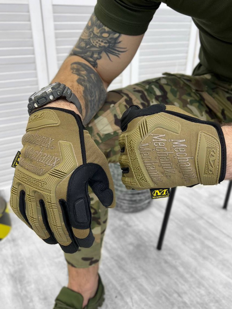 Тактичні рукавички Mechanix Wear M-Pact Elite Coyote L - зображення 1